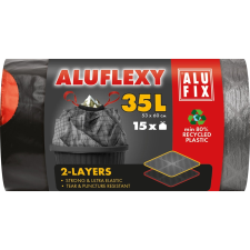 ALUFIX aluflexy szemeteszsák zárószalagos 35l/15db tisztító- és takarítószer, higiénia