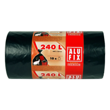 ALUFIX Szemeteszsák 240 l (10 db / tekercs) - Fekete (MS240ROLUNI) tisztító- és takarítószer, higiénia