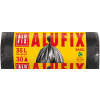 ALUFIX Szemeteszsák, 35 l, 30 db, 49x60 cm, 8 µ, ALUFIX "Economy", fekete