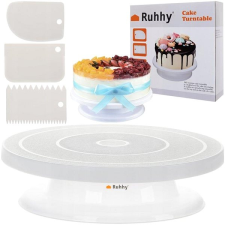 Alum Süteményállvány 28 cm + spatulák 3 darab - Ruhhy sütés és főzés