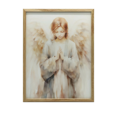  ALUMÍNIUM KERETES FALI PLAKÁT GYENGE IMÁDSÁG 40x50 CM grafika, keretezett kép