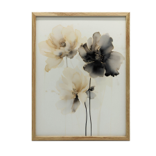 ALUMÍNIUM KERETES FALI PLAKÁT VIRÁG TÁNC 50x70 CM grafika, keretezett kép