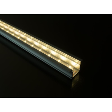 Alumínium profil Led szalaghoz Recessed-2, átlátszó búrával világítás