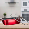  Alumínium sütőtál METALLIC RED 40 x 22 x 16,5 cm, üveg fedővel 40051889
