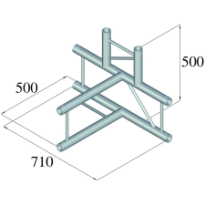 ALUTRUSS BILOCK BQ2-PAT42V 4-Way T-Piece világítás