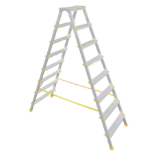 ALVE Kétrészes létra, ALVE Eurostyl Hobby 1928, 2 x 8 fokos, 178 cm, 150 kg teherbírás, kétoldalas kivitel létra és állvány