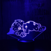  Alvó kutyus 3D led lámpa