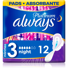 Always Platinum Night Size 3 egészségügyi betétek éjszakára 12 db gyógyászati segédeszköz