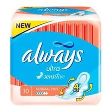 Always Ultra Sensitive Normal Plus betét 10 db intim higiénia