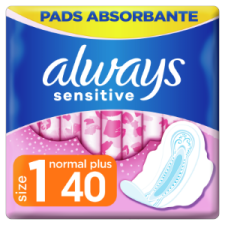 Always Ultra Sensitive Normal Plus Egészségügyi Betét (1-es Méret), 40 intim higiénia
