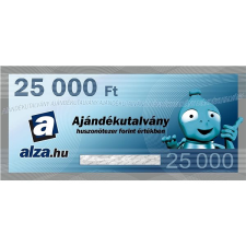 Alza Elektronikus Alza.hu ajándékutalvány termék vásárlására 25 000 Ft értékben ajándéktárgy
