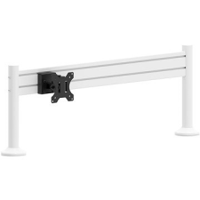 AlzaErgo Slatwall SWP110 fehér rúd + SWDM210 fehér fogantyú + SWAS420 fekete tartó tv állvány és fali konzol