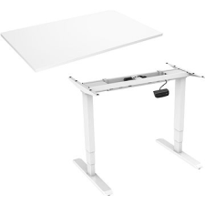 AlzaErgo Table ET1 NewGen fehér + TTE-01 fehér laminált asztallap 140 x 80 cm íróasztal
