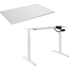 AlzaErgo Table ET2 fehér + TTE-12 120x80 cm fehér laminált asztallap íróasztal