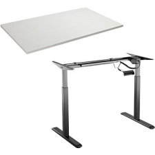 AlzaErgo Table ET2 fekete + lap TTE-12 120x80 cm fehér furnér íróasztal