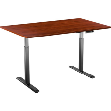 AlzaErgo Table ET2 fekete + TTE-01 140x80cm laminált gesztenye asztallap íróasztal