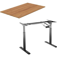AlzaErgo Table ET2 fekete + TTE-03 160x80cm bambusz asztallap íróasztal