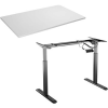 AlzaErgo Table ET2 fekete + TTE-12 120x80 cm fehér laminált asztallap