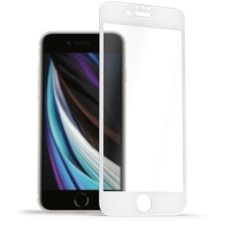 AlzaGuard 2.5D FullCover Glass Protector az iPhone 7 / 8 / SE 2020 / SE 2022 készülékhez fehér mobiltelefon kellék