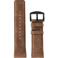 AlzaGuard Genuine Leather Band Garmin QuickFit 26mm - nyeregbarna okosóra kellék
