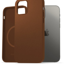 AlzaGuard Genuine Leather iPhone 12 / 12 Pro MagSafe nyeregbarna tok tok és táska
