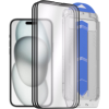 AlzaGuard Glass EasyFit DustFree iPhone 15 2.5D üvegfólia - 3db + applikátor (AGD-EFD8P3)