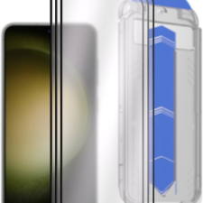 AlzaGuard Glass EasyFit DustFree Samsung Galaxy S23 2.5D üvegfólia mobiltelefon kellék