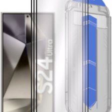 AlzaGuard Glass EasyFit DustFree Samsung Galaxy S24 Ultra 2.5D üvegfólia mobiltelefon kellék