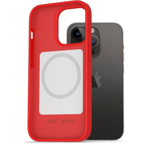 AlzaGuard iPhone 14 Pro Magsafe piros szilikon tok tok és táska