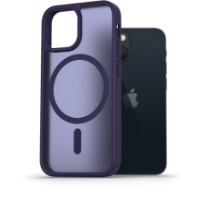 AlzaGuard Matte Case Compatible with Magsafe iPhone 13 mini sötétlila tok tok és táska