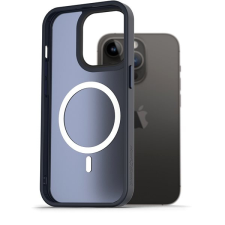 AlzaGuard Matte Case Compatible with MagSafe iPhone 14 Pro készülékhez, sötétkék tok és táska