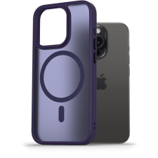AlzaGuard Matte Case Compatible with Magsafe iPhone 15 Pro sötétlila tok tok és táska