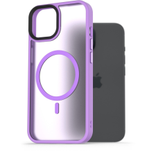 AlzaGuard Matte Case iPhone 15 MagSafe világoslila tok (AGD-PCMM5V) tok és táska