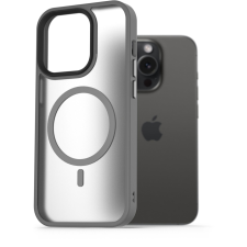 AlzaGuard Matte iPhone 15 Pro Magsafe szürke tok (AGD-PCMM18E) tok és táska