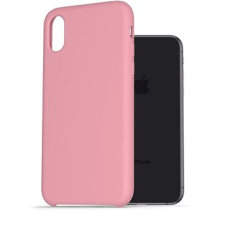 AlzaGuard Premium Liquid Silicon iPhone X/Xs - rózsaszín tok és táska
