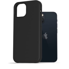 AlzaGuard Premium Liquid Silicone Case az iPhone 13 Mini készülékhez - fekete tok és táska