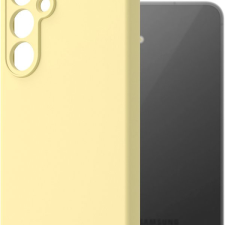 AlzaGuard Premium Silicone Case Samsung Galaxy S24 FE sárga tok tok és táska