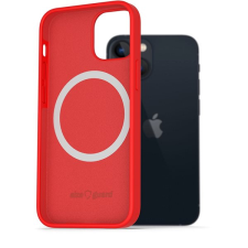 AlzaGuard Silicone Case Compatible with Magsafe iPhone 13 Mini piros tok tok és táska