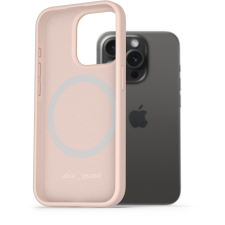 AlzaGuard Silicone Case Compatible with Magsafe iPhone 15 Pro rózsaszín tok (AGD-PCMS20P) tok és táska