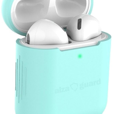 AlzaGuard Skinny Silicone Case Airpods 1. és 2. generáció, zöld fülhallgató, fejhallgató tok