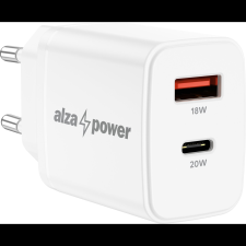 AlzaPower A101 Fast Charge 20 W töltőfej, fehér (APW-CCA101W) mobiltelefon kellék