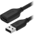 AlzaPower Core USB-A (M) to USB-A (F) 2.0, 2 m fekete