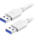 AlzaPower Core USB-A (M) to USB-A (M) 3.0, 1,5 m fehér