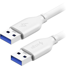 AlzaPower Core USB-A (M) to USB-A (M) 3.0, 2 m fehér kábel és adapter