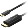AlzaPower Core USB-C to DisplayPort 1.2 1m - fekete (APW-CBTCDP12010B)
