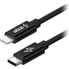 AlzaPower Core USB-C to Lightning MFi 0,5m fekete kábel és adapter