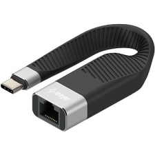 AlzaPower Flex Core USB-C / LAN, fekete kábel és adapter