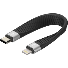 AlzaPower FlexCore USB-C to Lightning MFi fekete kábel és adapter