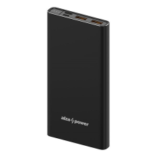 AlzaPower Metal 10000mAh Fast Charge + PD3.0 - fekete power bank