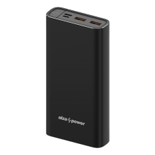 AlzaPower Metal 20000 mAh Fast Charge + PD3.0 - fekete power bank